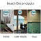 Blue Wall Clocks Battery Operated Silent Non-Ticking, Vintage Round Rustic Coastal Nautical Clock Decorative for Home Kitchen Living Room Office Bathroom Bedroom(10 Inch)